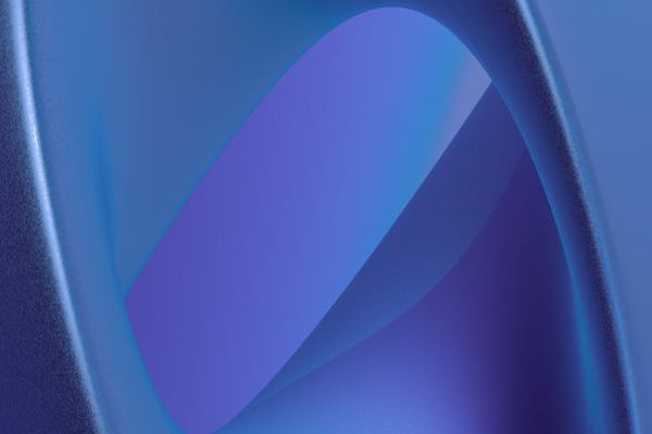 A sequence of abstract shapes illustrating a smooth progression from one state to another.